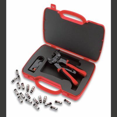 Cimco Cimco Werkzeuge 106154 Krimptang Waterdichte coaxiale aansluitingen, Coax-connectoren BNC, F, RCA RG6, RG59