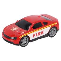 Rapid Wheels Autotransporter Brandweer + Auto en Helikopter + Licht en Geluid - thumbnail