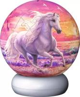 Ravensburger 3d puzzel nachtlamp paarden op het strand - 73st. - thumbnail