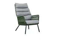 Faros lounge chair Green Rope incl. zit- and rug kussen - thumbnail
