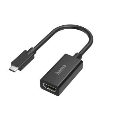Hama Video-adapter USB-C naar HDMI Ultra-HD 4K HDMI kabel Zwart Hama Video-adapter USB-C naar HDMI Ultra-HD 4K HDMI kabel Zwart
