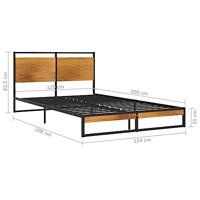 Bedframe metaal 120x200 cm - thumbnail