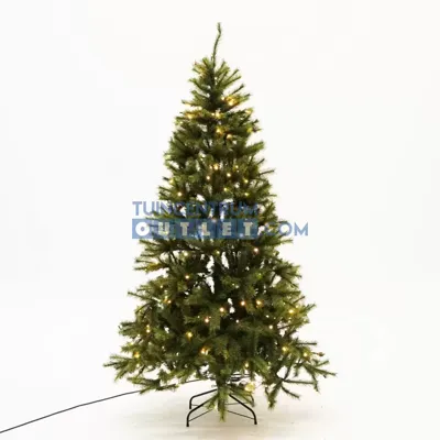 black box kunstkerstboom Toronto met ledverlichting h215 x d132cm