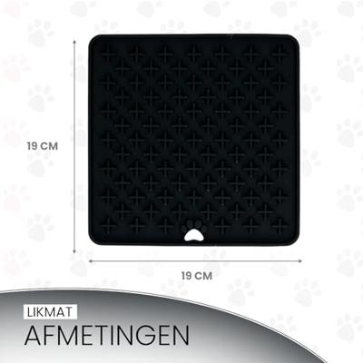 Eat Slow Live Longer Lick Mat Cross Grijs