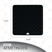 Eat Slow Live Longer Lick Mat Cross Grijs - thumbnail