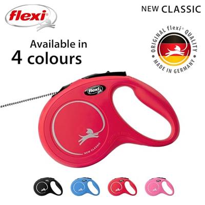 Hondenriem Flexi New Classic 5m Rood Maat M - thumbnail