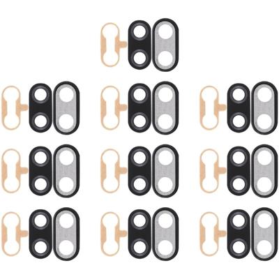 10 stuks terug Bezel van de Camera met Lens omslag & lijm voor Huawei Nova 3i(Black)