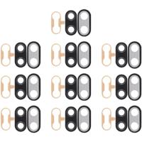 10 stuks terug Bezel van de Camera met Lens omslag & lijm voor Huawei Nova 3i(Black) - thumbnail