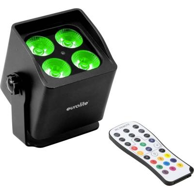 Eurolite 41700616 AKKU Mini IP UP-4 QCL MK2 DMX LED-lichteffect Aantal LEDs: 4 4 W