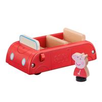 Peppa Pig Houten Auto + Peppa Pig Figuur - thumbnail
