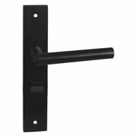 Impresso London Mat zwart op Rechthoekig schild met schroeven - thumbnail