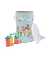 HEMA Blokkenset hout 80-delig - thumbnail