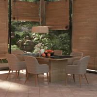 7-delige Tuinset poly rattan bruin - thumbnail
