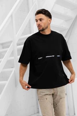 Equalité Nox Boxy Oversized T-Shirt Heren Zwart - Maat L - Kleur: Zwart | Soccerfanshop Equalité Nox Boxy Oversized T-Shirt Heren Zwart - Maat L - Kleur: Zwart | Soccerfanshop