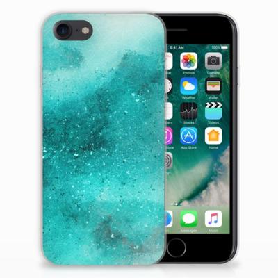 Hoesje maken iPhone SE 2022 | SE 2020 | 8 | 7 Painting Blue Hoesje maken iPhone SE 2022 | SE 2020 | 8 | 7 Painting Blue