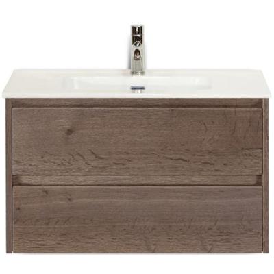 Dante Badmeubelset 80 cm - Tabacco - Keramische Wastafel Wit Cover