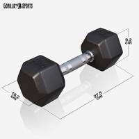 Dumbell hexagon 4 kg - thumbnail