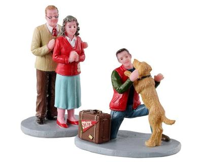 Lemax welcome home, set of 2 kerstdorp figuur type 4 2023