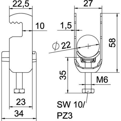 OBO Bettermann 1187614 Beugelklem 1 stuk(s)