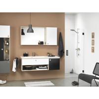 Sealskin Nisdeur 'I Am' 100X200 cm Mat Zwart Helder Glas Antikalk - thumbnail