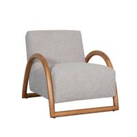 LABEL51 Fauteuil Viggo - Naturel - Royal Boucle - Naturel Houten Frame - thumbnail