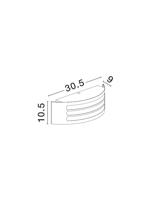Lyora WandlampZenith grijs - 713113 - thumbnail
