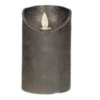 LED Kaars Wax Antraciet 12,5cm - thumbnail