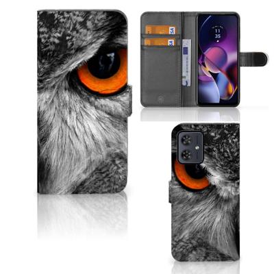 Motorola Moto G54 | Telefoonhoesje | Met pasjeshouder | Uil