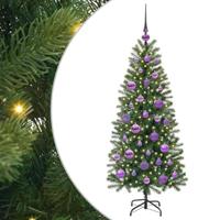 VidaXL Kunstkerstboom met 150 led met standaard groen 120 cm pe en pvc - thumbnail