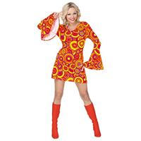 70&apos;s Jurk Disco Oranje - thumbnail