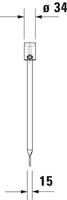 Duravit Starck 3 Emmerrooster 37.5x31.4x3.4 cm Chroom - thumbnail