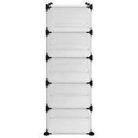 Schoenenrek 84x32x88,5 cm polypropeen transparant - thumbnail