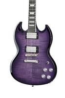 Epiphone SG Modern Figured Purple Burst elektrische gitaar met premium gigbag - thumbnail