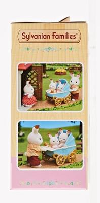 Sylvanian Families - 5432 - Chocoladekonijn tweeling en dubbele kinderwagen - Meubels - thumbnail
