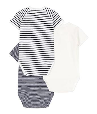 Set van 3 rompertjes PETIT BATEAU marineblauw Set van 3 rompertjes PETIT BATEAU marineblauw