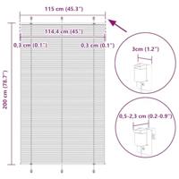 Pliss rolgordijn 115x200cm stofbreedte 114,4cm bordeauxrood - thumbnail