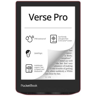 PocketBook Verse Pro eBook-reader 15.2 cm (6 inch) Rood PocketBook Verse Pro eBook-reader 15.2 cm (6 inch) Rood