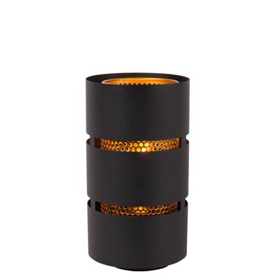Lucide ROSAS - Tafellamp - Ø 16 cm - 1xE27 - Zwart