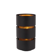 Lucide ROSAS - Tafellamp - Ø 16 cm - 1xE27 - Zwart - thumbnail