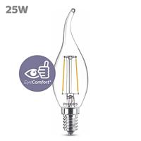Philips LED 76319000 LED-lamp Energielabel E (A - G) E14 Kaars 2 W = 25 W Warmwit (Ø x h) 3.5 cm x 12.3 cm Filament / Retro-LED 1 stuk(s) - thumbnail