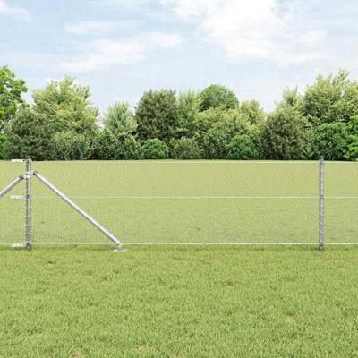 VidaXL Afrasteringspaal zilver 10 x 0,6 m (13 mm gaas) staal VidaXL Afrasteringspaal zilver 10 x 0,6 m (13 mm gaas) staal