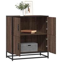 Dressoir 68x35x76 cm bewerkt hout bruin eikenkleur - thumbnail