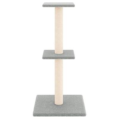 VidaXL Kattenmeubel met sisal krabpalen 73 cm lichtgrijs