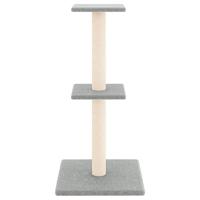 VidaXL Kattenmeubel met sisal krabpalen 73 cm lichtgrijs - thumbnail