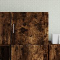 Wandkast 45x42,5x40 cm bewerkt hout gerookt eikenkleurig - thumbnail