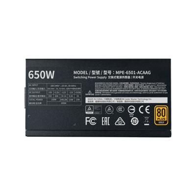 Cooler Master MWE Gold 650 - V2 Full Modular power supply unit 650 W 24-pin ATX ATX Zwart Cooler Master MWE Gold 650 - V2 Full Modular power supply unit 650 W 24-pin ATX ATX Zwart