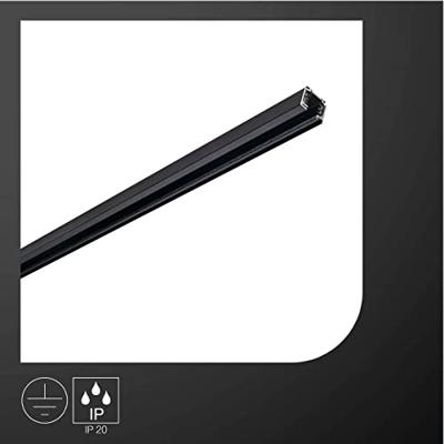 SLV 3-Fase Rail 3 meter zwart - 145300