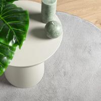 VidaXL Vloerkleed oviedo laagpolig ø 120 cm grijs - thumbnail