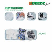 SES Creative Beedz Art Strijkkralen De Sterrennacht 30x45.5 cm 7000 Stuks - thumbnail