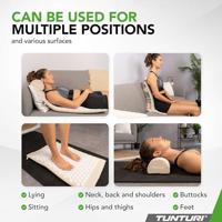 Tunturi Acupressuur Mat met kussen | Spijkermat | Meditatie Mat | Acupunctuur Set | 83x42 cm | Beige - thumbnail